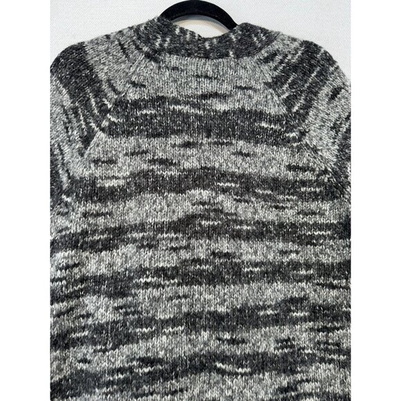 Lane Bryant Womens Open Front Knit Cardigan 14/16 Black Gray White Short Sleeve - Picture 10 of 10